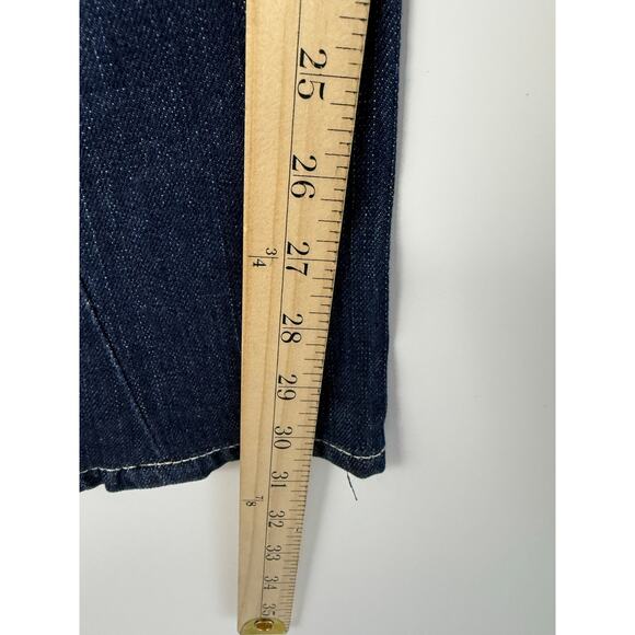 True Religion Joey Crystal Flap Pocket Jeans Dark Wash Size 26 Made in USA - Picture 7 of 10